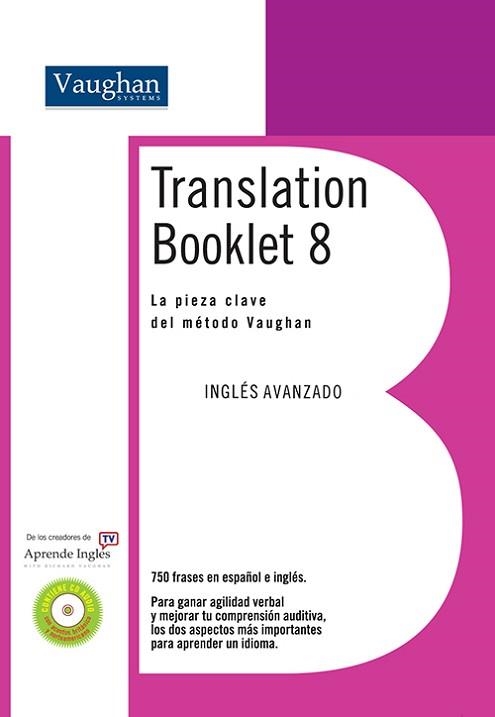 TRANSLATION BOOKLET 8 | 9788496469808 | RICHARD VAUGHAN | Llibreria Aqualata | Comprar llibres en català i castellà online | Comprar llibres Igualada