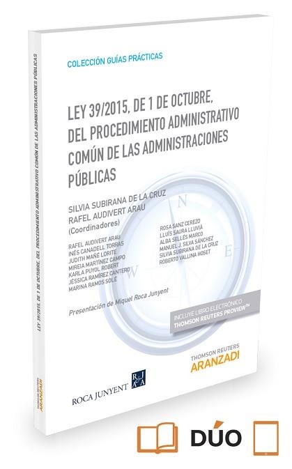 LEY 39/2015, DE 1 DE OCTUBRE, DEL PROCEDIMIENTO ADMINISTRATIVO COMÚN DE LAS ADMI | 9788491356998 | SUBIRANA DE LA CRUZ, SILVIA | Llibreria Aqualata | Comprar llibres en català i castellà online | Comprar llibres Igualada