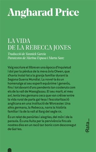 VIDA DE LA REBECCA JONES, LA | 9788416738434 | PRICE, ANGHARAD | Llibreria Aqualata | Comprar libros en catalán y castellano online | Comprar libros Igualada