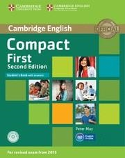 COMPACT FIRST STUDENT'S BOOK WITH ANSWERS WITH CD-ROM 2ND EDITION | 9781107428447 | MAY,PETER | Llibreria Aqualata | Comprar llibres en català i castellà online | Comprar llibres Igualada