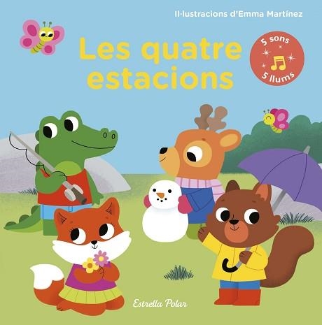 QUATRE ESTACIONS, LES. LLIBRE AMB LLUMS I SONS | 9788491376149 | MARTÍNEZ, EMMA | Llibreria Aqualata | Comprar llibres en català i castellà online | Comprar llibres Igualada