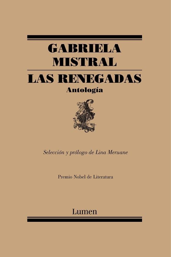 RENEGADAS, LAS. ANTOLOGÍA | 9788426406101 | MERUANE, LINA / MISTRAL, GABRIELA | Llibreria Aqualata | Comprar libros en catalán y castellano online | Comprar libros Igualada