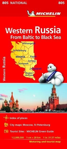 MAPA NATIONAL RUSIA OESTE - DEL BALTICO AL MAR NEGRO 1:750.000 | 9782067233300 | MICHELIN | Llibreria Aqualata | Comprar llibres en català i castellà online | Comprar llibres Igualada