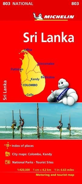 MAPA SRI LANKA  | 9782067238640 | MICHELIN | Llibreria Aqualata | Comprar llibres en català i castellà online | Comprar llibres Igualada