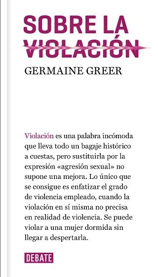 SOBRE LA VIOLACIÓN | 9788417636036 | GREER, GERMAINE | Llibreria Aqualata | Comprar llibres en català i castellà online | Comprar llibres Igualada