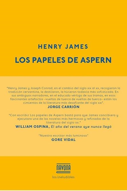 PAPELES DE ASPERN, LOS | 9788416259229 | JAMES, HENRY | Llibreria Aqualata | Comprar llibres en català i castellà online | Comprar llibres Igualada