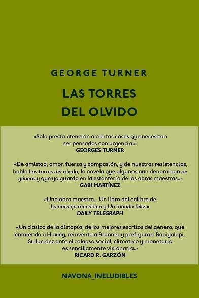 TORRES DEL OLVIDO, LAS | 9788417181499 | TURNER, GEORGE | Llibreria Aqualata | Comprar libros en catalán y castellano online | Comprar libros Igualada