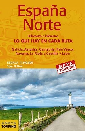 ESPAÑA NORTE MAPA DE CARRETERAS 1:340.000 - (DESPLEGABLE) | 9788491581659 | ANAYA TOURING | Llibreria Aqualata | Comprar llibres en català i castellà online | Comprar llibres Igualada