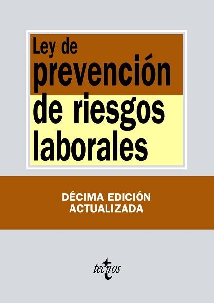 LEY DE PREVENCIÓN DE RIESGOS LABORALES | 9788430973729 | EDITORIAL TECNOS | Llibreria Aqualata | Comprar llibres en català i castellà online | Comprar llibres Igualada