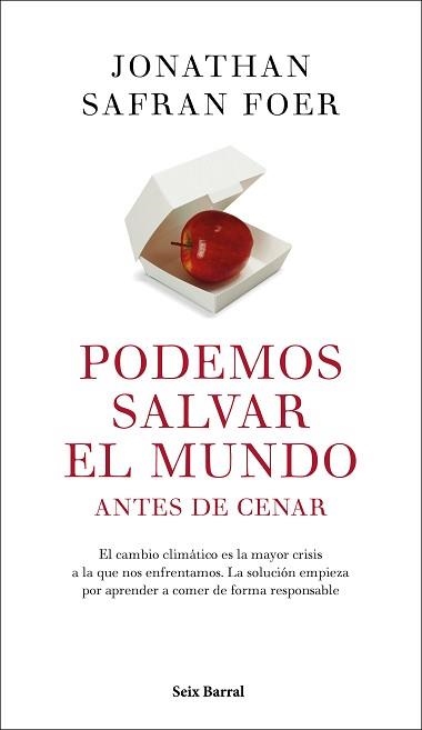 PODEMOS SALVAR EL MUNDO ANTES DE CENAR | 9788432235467 | FOER, JONATHAN SAFRAN | Llibreria Aqualata | Comprar llibres en català i castellà online | Comprar llibres Igualada