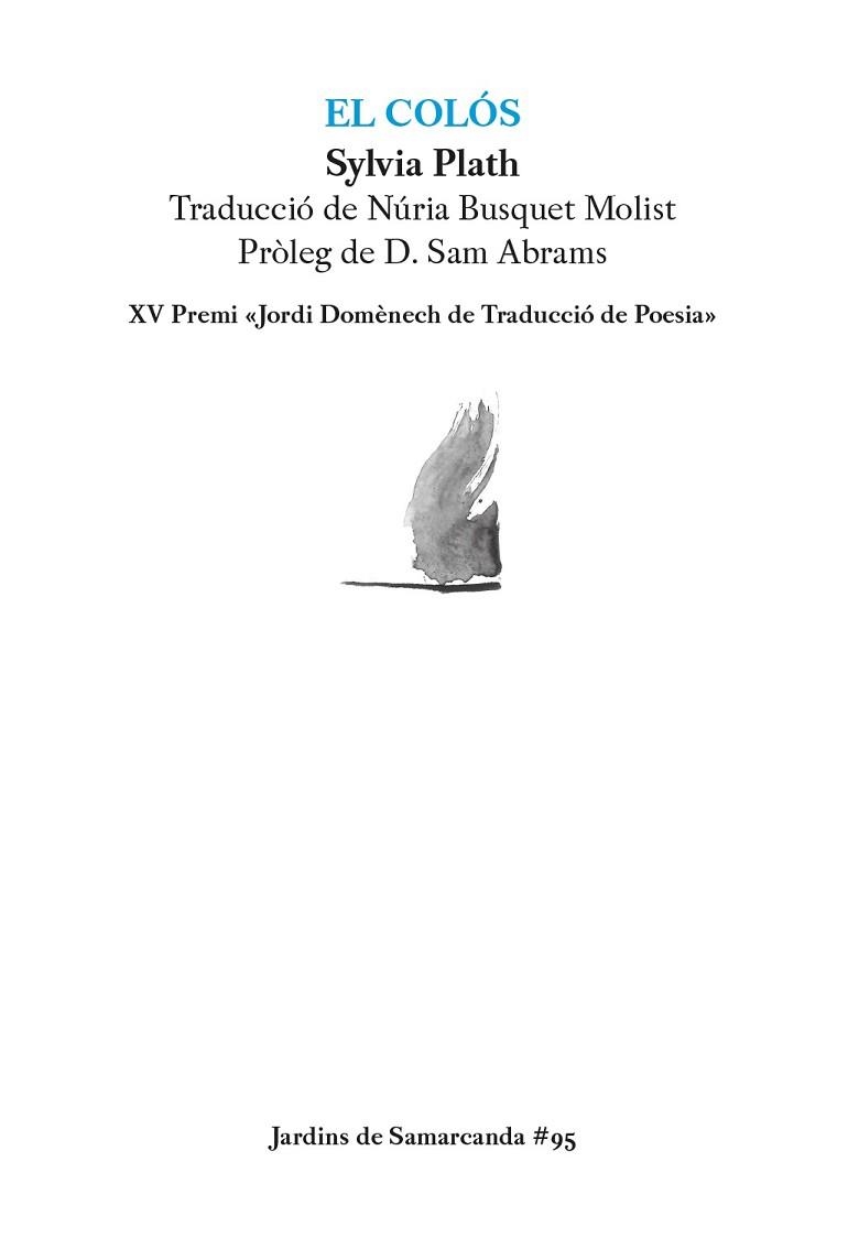 COLÓS, EL | 9788497666787 | PLATH, SYLVIA | Llibreria Aqualata | Comprar llibres en català i castellà online | Comprar llibres Igualada