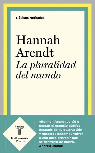 PLURALIDAD DEL MUNDO, LA | 9788430622610 | ARENDT, HANNAH | Llibreria Aqualata | Comprar llibres en català i castellà online | Comprar llibres Igualada