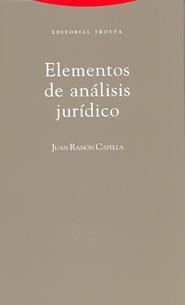 ELEMENTOS DE ANÁLISIS JURÍDICO | 9788481643244 | CAPELLA, JUAN-RAMÓN | Llibreria Aqualata | Comprar llibres en català i castellà online | Comprar llibres Igualada