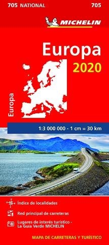 EUROPA (MAPA NATIONAL 705 1:3000000) ED 2020 | 9782067244009 | VARIOS AUTORES | Llibreria Aqualata | Comprar llibres en català i castellà online | Comprar llibres Igualada