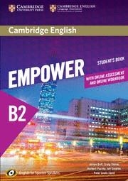 CAMBRIDGE ENGLISH EMPOWER FOR SPANISH SPEAKERS B2 STUDENT'S BOOK WITH ONLINE ASS | 9788490360095 | DOFF, ADRIAN / THAINE, CRAIG / PUCHTA, HERBERT / STRANKS, JEFF /LEWIS-JONES, PETER | Llibreria Aqualata | Comprar llibres en català i castellà online | Comprar llibres Igualada