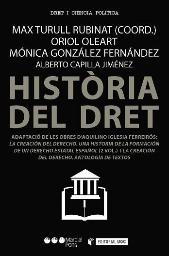 HISTÒRIA DEL DRET | 9788491166153 | OLEART PIQUET, ORIOL / GONZÁLEZ FERNÁNDEZ, MÓNICA/CAPILLA JIMÉNEZ, ALBERTO | Llibreria Aqualata | Comprar llibres en català i castellà online | Comprar llibres Igualada