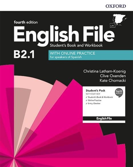 ENGLISH FILE B2 1 STUDENTS BOOK AND WORKBOOK WITHOUT KEY FOURTH EDITION - INTERMEDIATE PLUS | 9780194038744 | LATHAN-KOENIG / OXENDEN | Llibreria Aqualata | Comprar llibres en català i castellà online | Comprar llibres Igualada