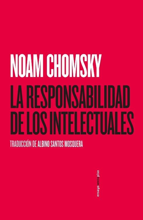 RESPONSABILIDAD DE LOS INTELECTUALES, LA | 9788418342028 | CHOMSKY, NOAM | Llibreria Aqualata | Comprar llibres en català i castellà online | Comprar llibres Igualada