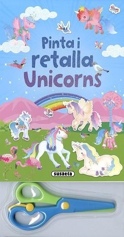 PINTA I RETALLA UNICORNS. BLAU | 9788467775310 | Llibreria Aqualata | Comprar llibres en català i castellà online | Comprar llibres Igualada