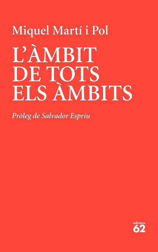 ÀMBIT DE TOTS ELS ÀMBITS, L' | 9788429779233 | MARTÍ I POL, MIQUEL | Llibreria Aqualata | Comprar llibres en català i castellà online | Comprar llibres Igualada