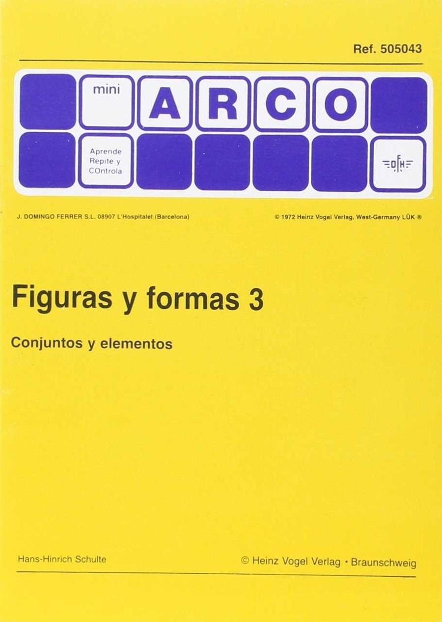 FIGURAS Y FORMAS 3. CONJUNTOS Y ELEMENTOS | 9788492490240 | SCHULTE, HANS HINRICH | Llibreria Aqualata | Comprar llibres en català i castellà online | Comprar llibres Igualada