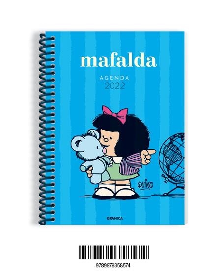 2022 AGENDA MAFALDA ANILLADA AZUL | 9789878358574 | QUINO | Llibreria Aqualata | Comprar llibres en català i castellà online | Comprar llibres Igualada