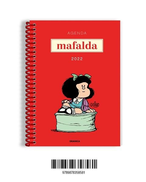 2022 AGENDA MAFALDA ANILLADA MÓDULOS ROJA | 9789878358581 | QUINO | Llibreria Aqualata | Comprar llibres en català i castellà online | Comprar llibres Igualada