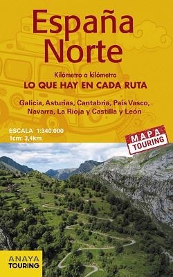 MAPA DE CARRETERAS ESPAÑA NORTE 1:340.000 -  (DESPLEGABLE) | 9788491584506 | ANAYA TOURING | Llibreria Aqualata | Comprar llibres en català i castellà online | Comprar llibres Igualada