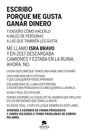 ESCRIBO PORQUE ME GUSTA GANAR DINERO | 9788413441290 | BRAVO, ISRAEL | Llibreria Aqualata | Comprar libros en catalán y castellano online | Comprar libros Igualada