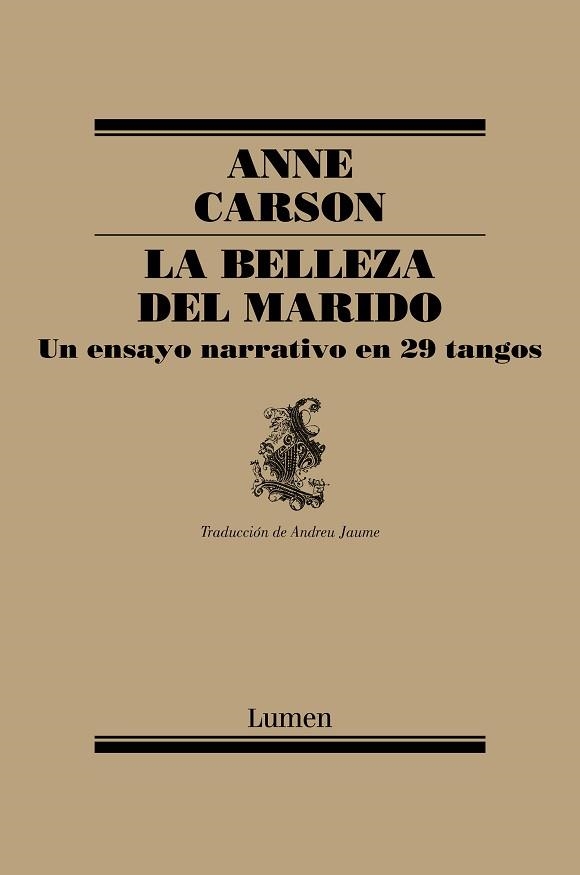 BELLEZA DEL MARIDO, LA | 9788426407184 | CARSON, ANNE | Llibreria Aqualata | Comprar llibres en català i castellà online | Comprar llibres Igualada