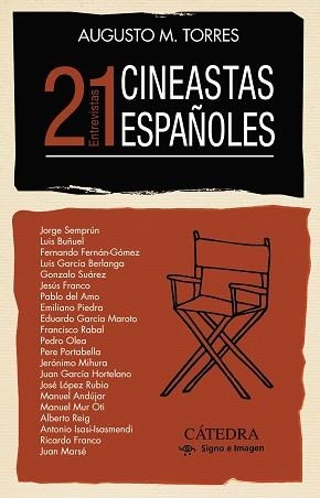 21 CINEASTAS ESPAÑOLES | 9788437644448 | TORRES, AUGUSTO M. | Llibreria Aqualata | Comprar llibres en català i castellà online | Comprar llibres Igualada