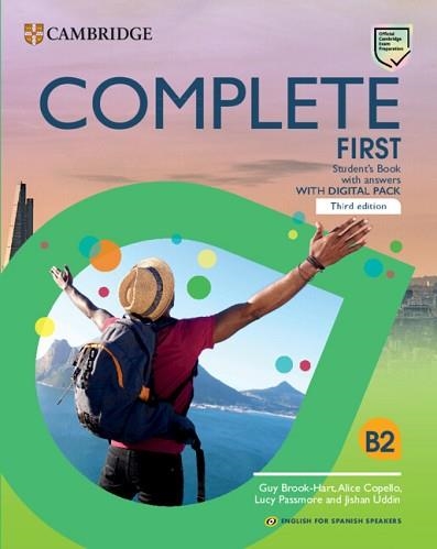 COMPLETE FIRST STUDENTS BOOK WITH ANSWERS ENGLISH FOR SPANISH SPEAKERS | 9788413220833 | BROOK-HART,GUY/COPELLO, ALICE/PASSMORE,LUCY/UDDIN, JISHAN | Llibreria Aqualata | Comprar llibres en català i castellà online | Comprar llibres Igualada