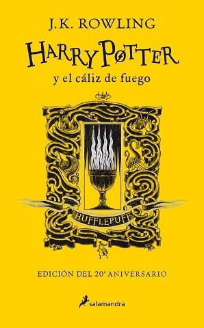 HARRY POTTER Y EL CÁLIZ DE FUEGO (EDICIÓN HUFFLEPUFF DEL 20º ANIVERSARIO)  | 9788418174391 | ROWLING, J.K. | Llibreria Aqualata | Comprar llibres en català i castellà online | Comprar llibres Igualada