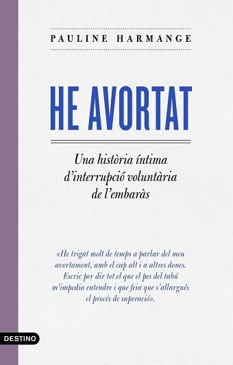 HE AVORTAT | 9788497103442 | HARMANGE, PAULINE | Llibreria Aqualata | Comprar llibres en català i castellà online | Comprar llibres Igualada