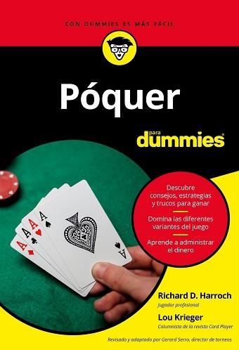 PÓQUER PARA DUMMIES | 9788432905551 | HARROCH, RICHARD D. / KRIEGER, LOU | Llibreria Aqualata | Comprar llibres en català i castellà online | Comprar llibres Igualada