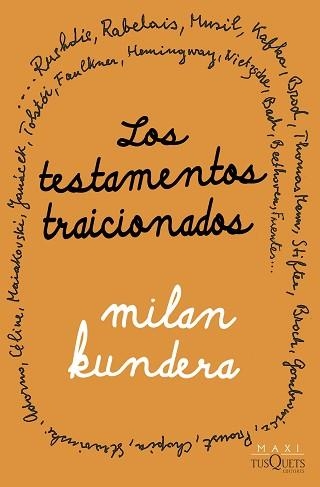 TESTAMENTOS TRAICIONADOS, LOS | 9788411071710 | KUNDERA, MILAN | Llibreria Aqualata | Comprar llibres en català i castellà online | Comprar llibres Igualada