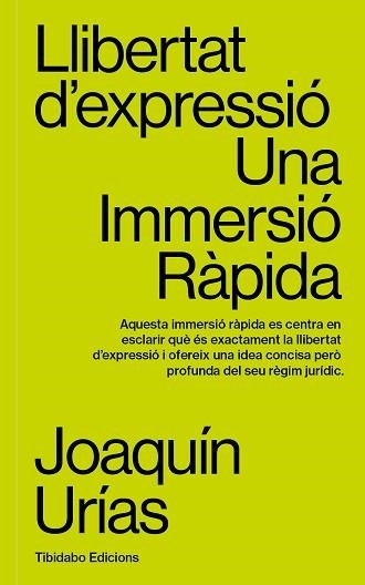 LLIBERTAT D'EXPRESSIÓ | 9788419683663 | URÍAS, JOAQUÍN | Llibreria Aqualata | Comprar llibres en català i castellà online | Comprar llibres Igualada