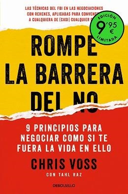 ROMPE LA BARRERA DEL NO | 9788466363907 | VOSS, CHRIS | Llibreria Aqualata | Comprar llibres en català i castellà online | Comprar llibres Igualada