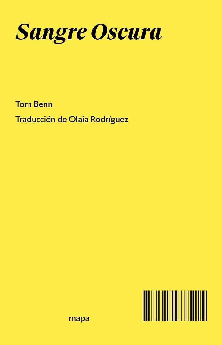 SANGRE OSCURA | 9788412678215 | BENN, TOM | Llibreria Aqualata | Comprar llibres en català i castellà online | Comprar llibres Igualada