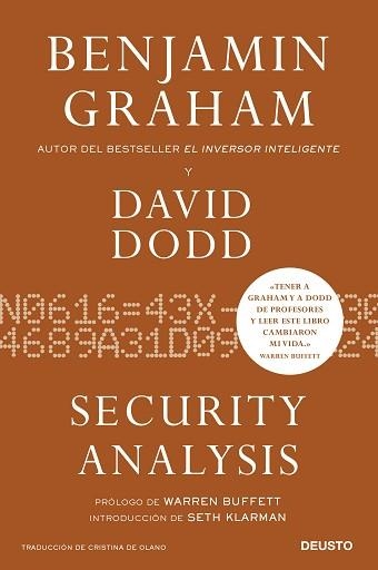 SECURITY ANALYSIS | 9788423436422 | GRAHAM, BENJAMIN | Llibreria Aqualata | Comprar llibres en català i castellà online | Comprar llibres Igualada