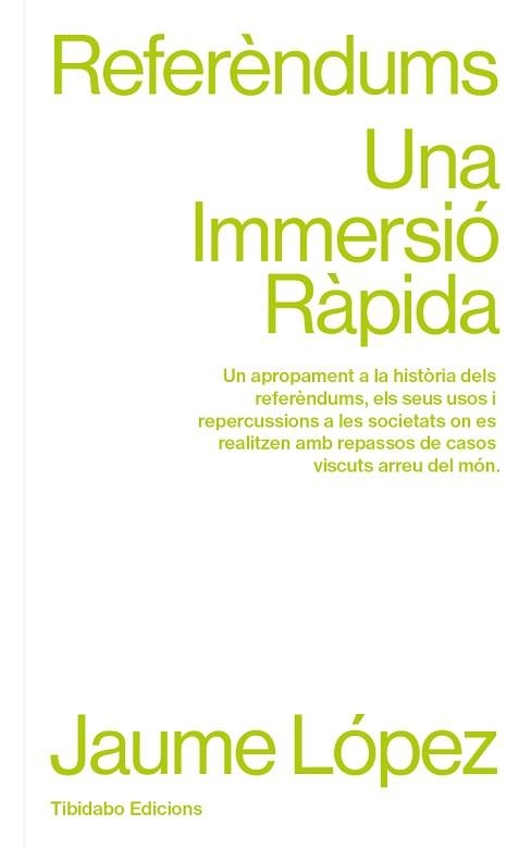 REFERÈNDUMS | 9788410013049 | LÓPEZ HERNÁNDEZ, JAUME | Llibreria Aqualata | Comprar llibres en català i castellà online | Comprar llibres Igualada