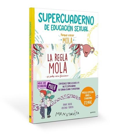 PACK APRENDE CON MENSTRUITA (LA REGLA MOLA + SUPERCUADERNO DE EDUCACIÓN SEXUAL) | 9788419975041 | SALVIA, ANNA | Llibreria Aqualata | Comprar llibres en català i castellà online | Comprar llibres Igualada