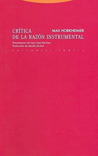 CRITICA DE LA RAZÓN INSTRUMENTAL | 9788498791525 | HORKHEIMER MAX | Llibreria Aqualata | Comprar llibres en català i castellà online | Comprar llibres Igualada