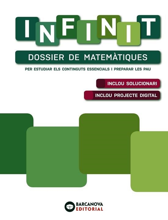 INFINIT. DOSSIER DE MATEMÀTIQUES. BATXILLERAT | 9788448953645 | SABÁN, DOLORS/MARTÍNEZ, JUAN CARLOS/ANDÚJAR, BENET | Llibreria Aqualata | Comprar llibres en català i castellà online | Comprar llibres Igualada