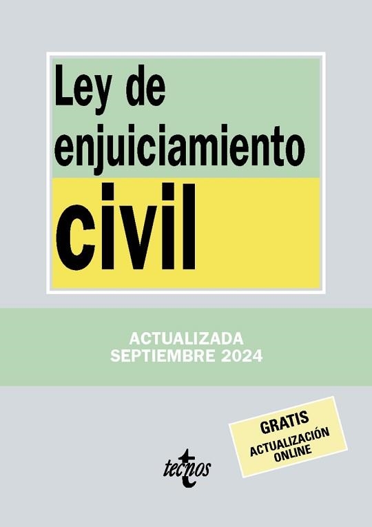 LEY DE ENJUICIAMIENTO CIVIL (EDICIÓN SEPTIEMBRE 2024) | 9788430991082 | EDITORIAL TECNOS | Llibreria Aqualata | Comprar libros en catalán y castellano online | Comprar libros Igualada