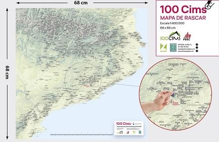 100 CIMS - MAPA DE RASCAR | 9788470111419 | Llibreria Aqualata | Comprar llibres en català i castellà online | Comprar llibres Igualada