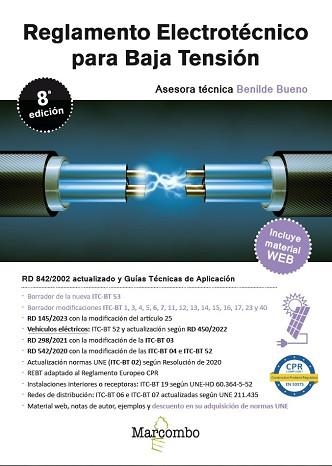 REGLAMENTO ELECTROTÉCNICO PARA BAJA TENSIÓN (8A EDICIÓ) | 9788426738714 | BUENO GONZÁLEZ, BENILDE | Llibreria Aqualata | Comprar llibres en català i castellà online | Comprar llibres Igualada