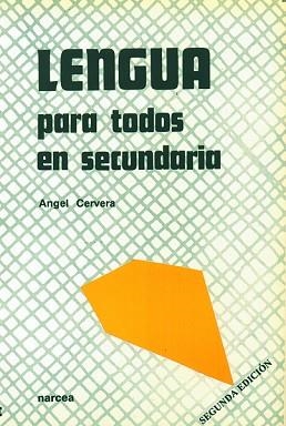 LENGUA PARA TODOS EN SECUNDARIA | 9788427710696 | CERVERA RODRIGUEZ, ÁNGEL | Llibreria Aqualata | Comprar llibres en català i castellà online | Comprar llibres Igualada