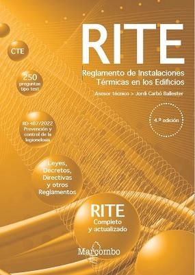 REGLAMENTO DE INSTALACIONES TÉRMICAS EN LOS EDIFICIOS -  4.ª EDICIÓN | 9788426738769 | CARBÓ BALLESTER, JORDI | Llibreria Aqualata | Comprar llibres en català i castellà online | Comprar llibres Igualada