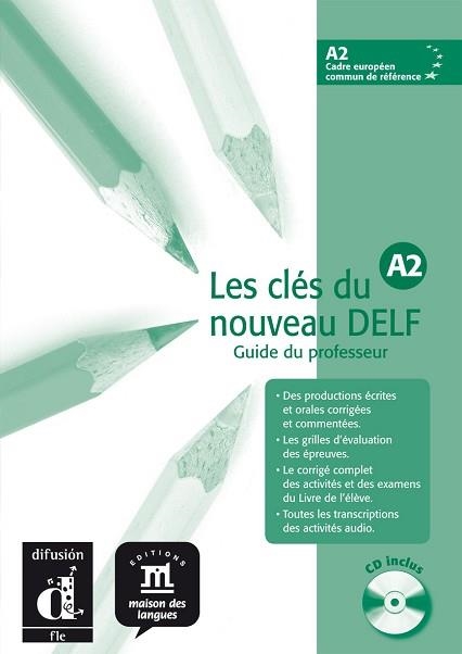 LES CLES DU NOVEAUX DELF A2 (GUIDE DU PROFESSEUR) (AMB CD) | 9788484433552 | GODARD, EMMANUEL / SIGE, JEAN-APUL / LIRIA, PHILIP | Llibreria Aqualata | Comprar llibres en català i castellà online | Comprar llibres Igualada